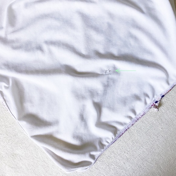 Athleta Aqualuxe One piece Swimsuit Woman’s Size Large High Neck Ties in Back - Picture 12 of 13